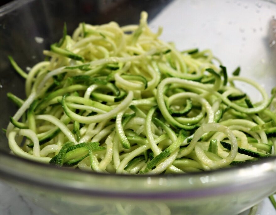 spiralized zucchini